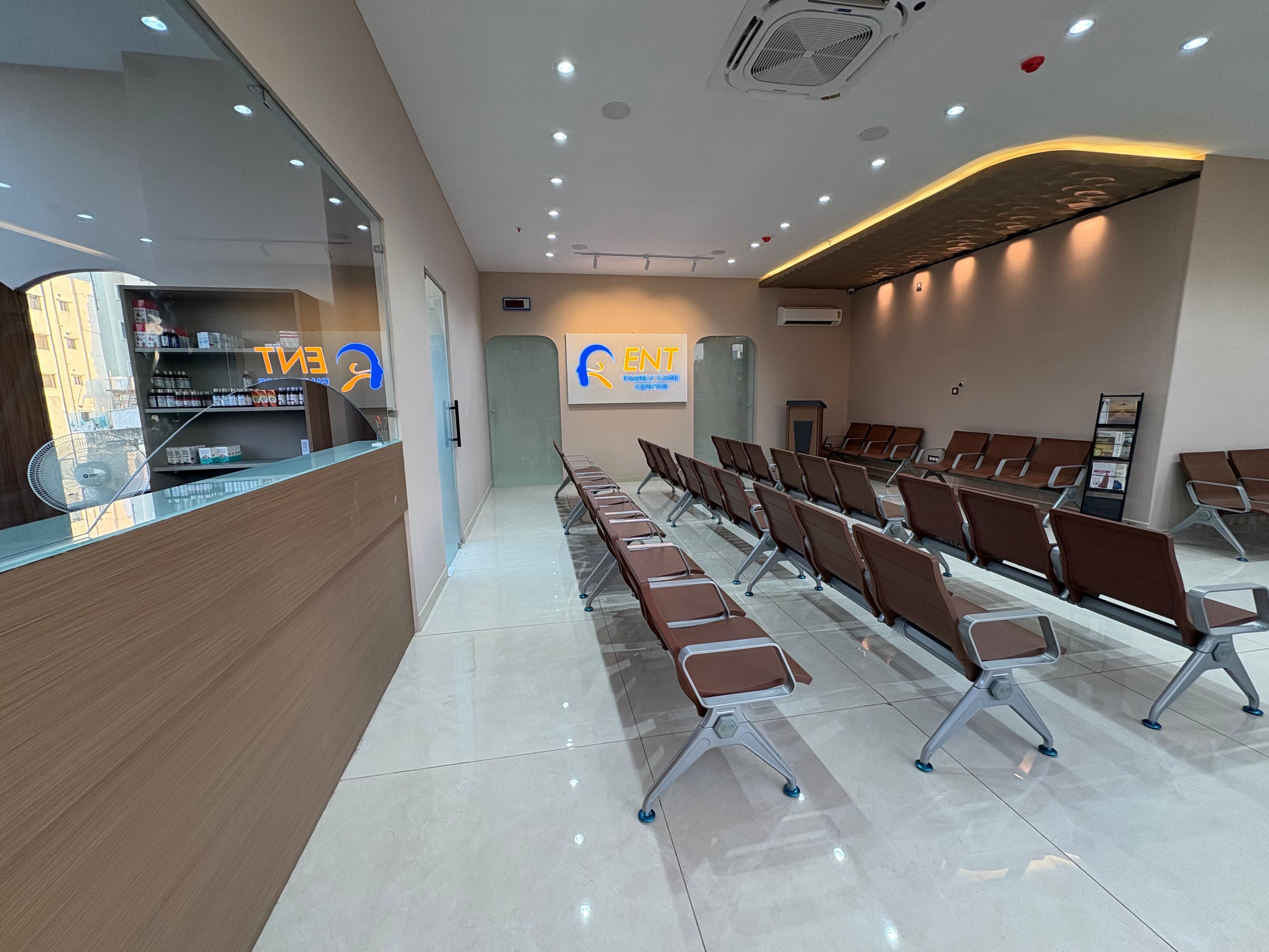 Clinic reception and welcome lounge