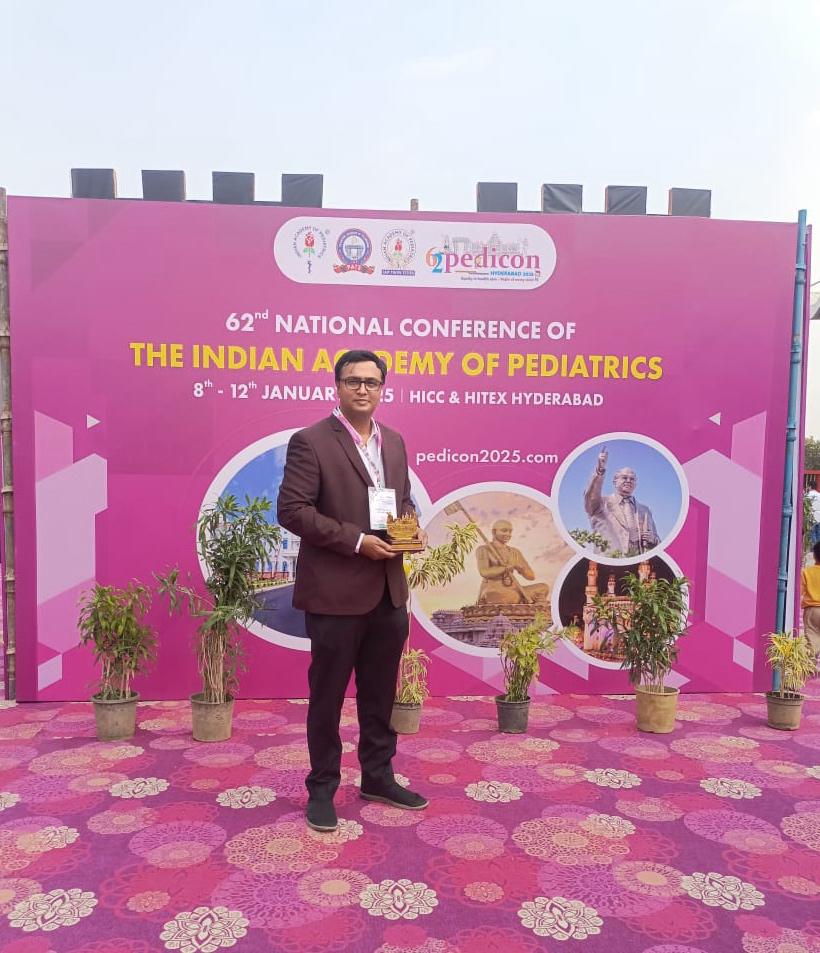 Dr. Naseer at the 62nd National Conference of the Indian Academy of Pediatrics